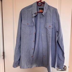 Orvis Light Blue Active Fit Button Down Shirt